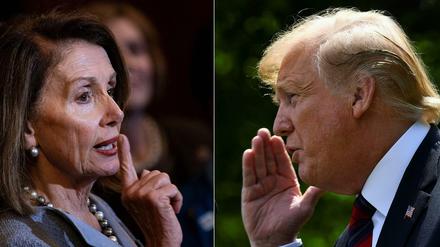 Angespanntes Verhältnis: Nancy Pelosi und US-Präsident Donald Trump 