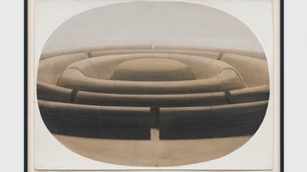 Cosmogonie von Horia Damian, 1990, Acryl auf Holz.