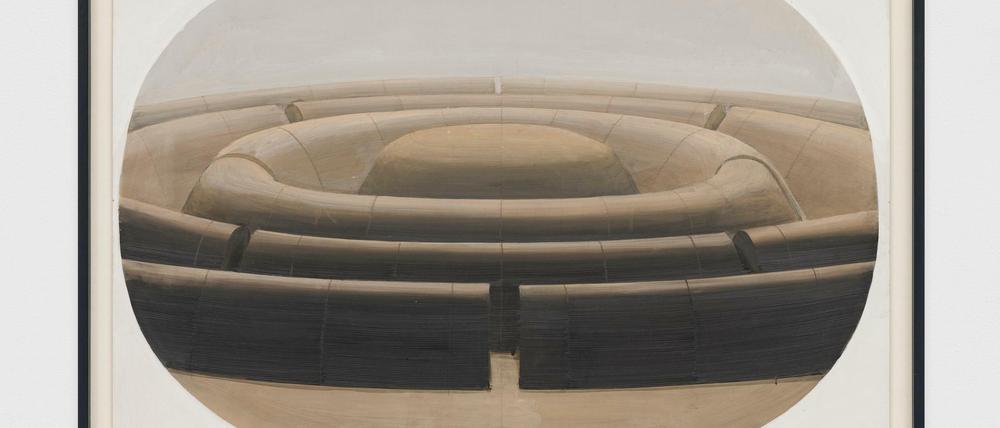 Cosmogonie von Horia Damian, 1990, Acryl auf Holz.