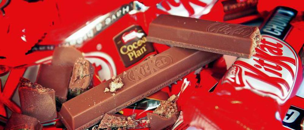 In Nestlés Kitkat-Schokoriegeln steckt Palmöl. Von welchen Plantagen es stammt, ist nicht immer klar.