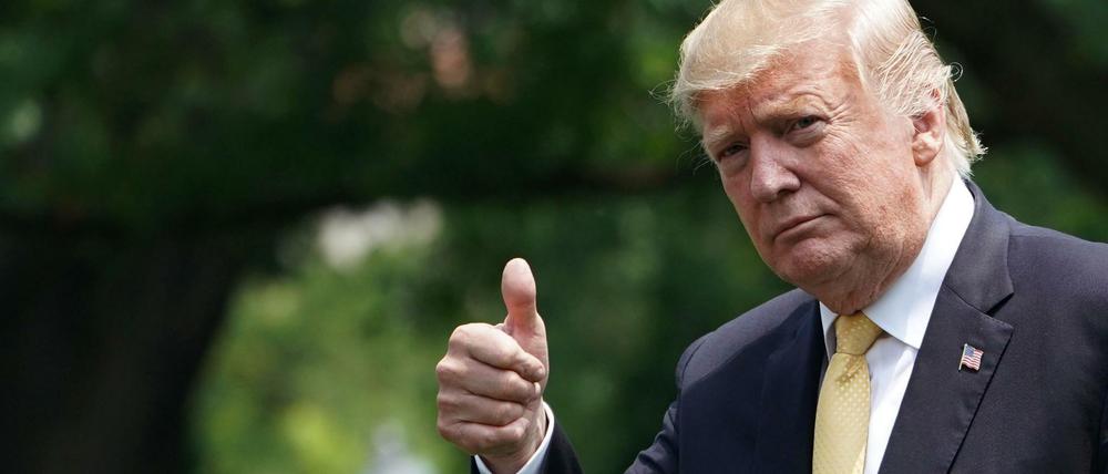 Darf optimistisch sein: Donald Trump