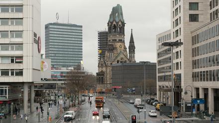 Blick auf die Kaiser-Wilhelm-Gedächtniskirche.
