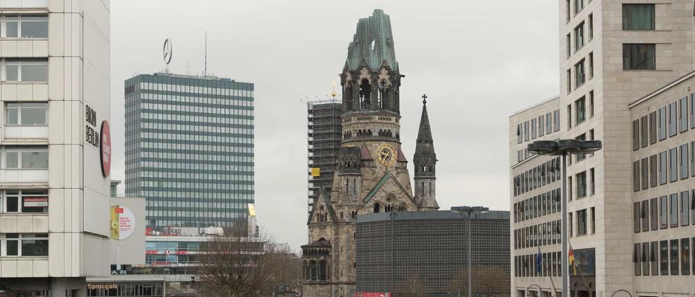 Blick auf die Kaiser-Wilhelm-Gedächtniskirche.