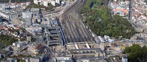 Die Baustelle des Milliardenprojekts Stuttgart 21 im September 2018.