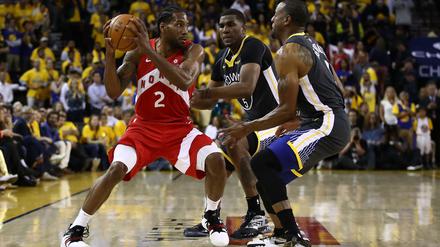 Mal wieder Matchwinner. Torontos Kawhi Leonard steht mit den Raptors kurz vor dem NBA-Titelgewinn.
