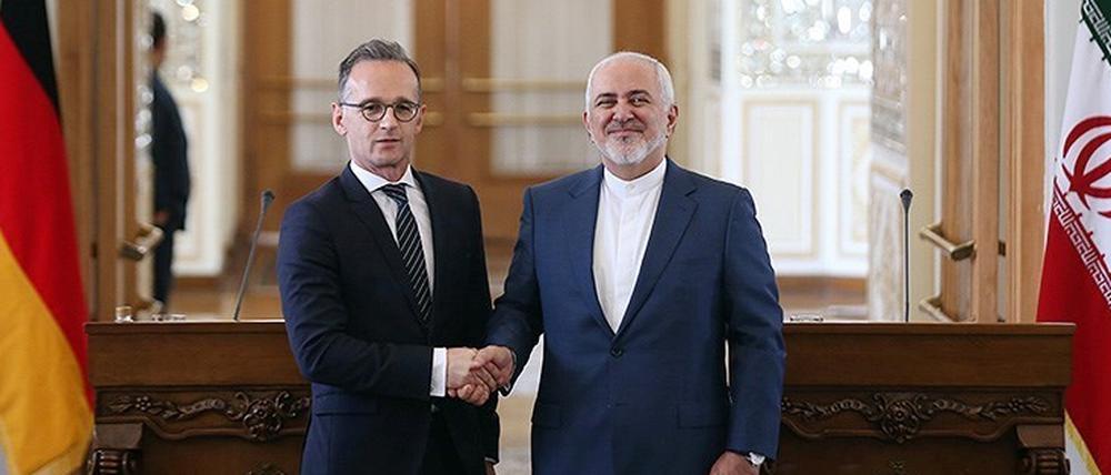 Der deutsche Außenminister Heiko Maas und sein iranischer Kollege Mohammad Javad Zarif.