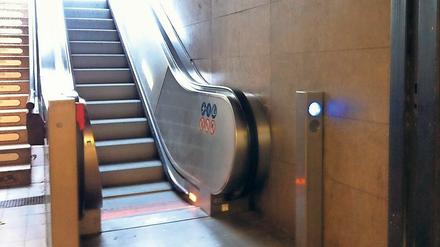 Nichts läuft mehr. Rolltreppe am Anhalter Bahnhof