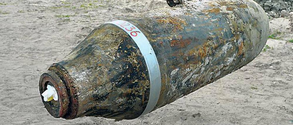Am Haken. In Oranienburg werden immer wieder Bomben aus dem Zweiten Weltkrieg geborgen.