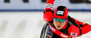 Stiller Abgang. Stephanie Beckert 2012 bei einem Wettkampf im Sportforum Berlin.