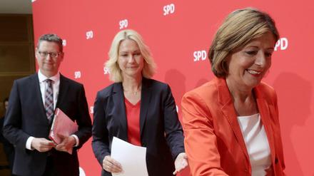 Das neue SPD-Führungstrio: Thorsten Schäfer-Gümbel, Manuela Schwesig und Malu Dreyer