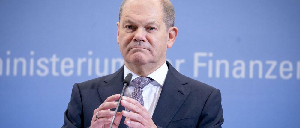 Bundesfinanzminister Olaf Scholz (SPD).