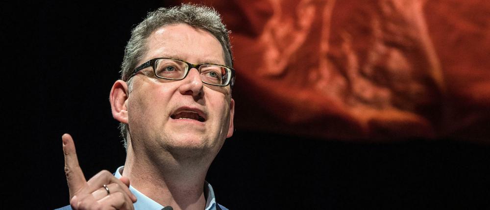 Hessen, Oberursel: Thorsten Schäfer-Gümbel, der stellvertretende Bundesvorsitzende der SPD, spricht auf einer SPD-Regionalkonferenz.