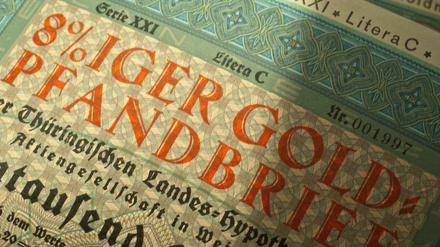 Pfandbriefe gibt es in Deutschland seit fast 250 Jahren. Historische Papiere haben Sammlerwert. 