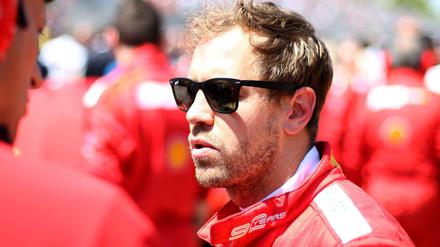 Unglücklich. Für Sebastian Vettel und Ferrari läuft derzeit nichts wie geplant.