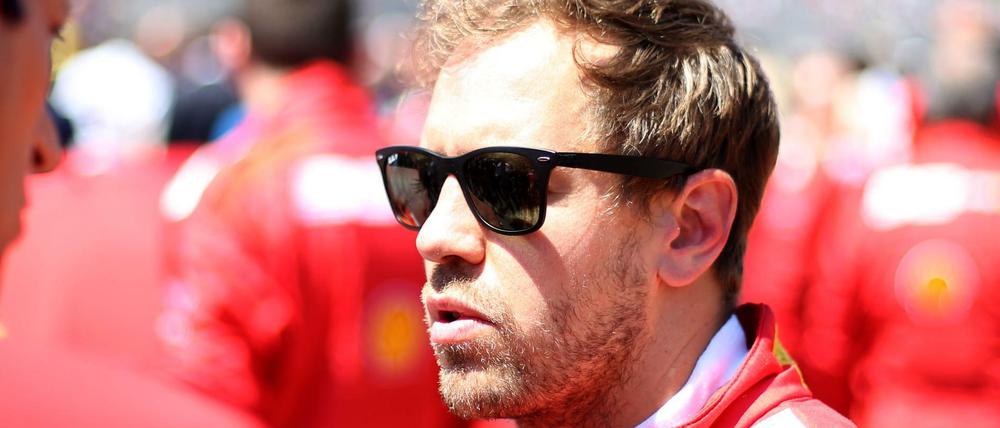 Unglücklich. Für Sebastian Vettel und Ferrari läuft derzeit nichts wie geplant.