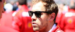 Unglücklich. Für Sebastian Vettel und Ferrari läuft derzeit nichts wie geplant.