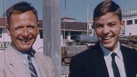 Isherwood und Bachardy 1954 in einem Privatvideo.