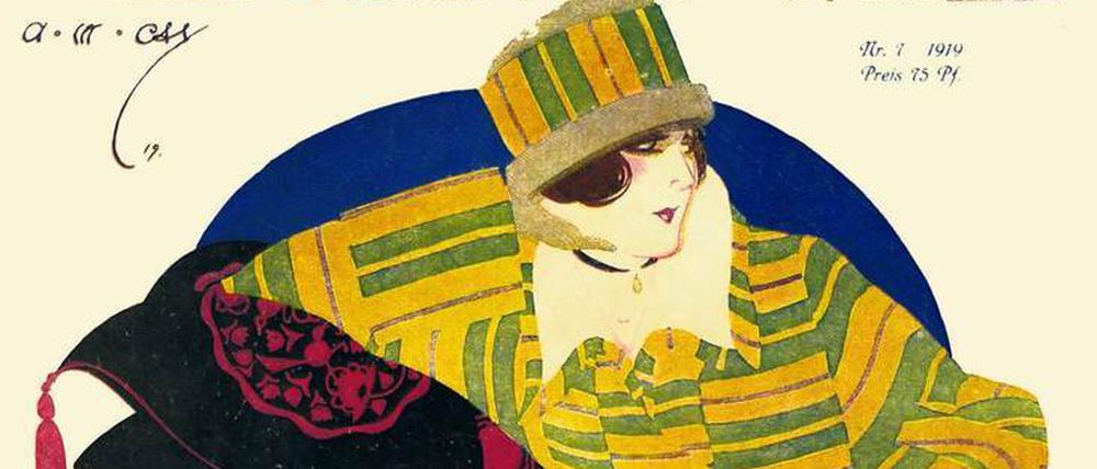 Berliner Chic. Die Abbildung ist ein Titel der „Elegante Welt“ von 1919.