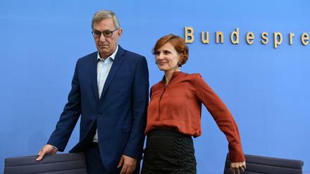 Geschwächt nach der Niederlage bei der Europawahl: Linken-Parteichefs Bernd Riexinger, Katja Kipping.
