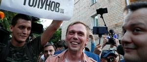 Iwan Golunow nach seiner Freilassung. 