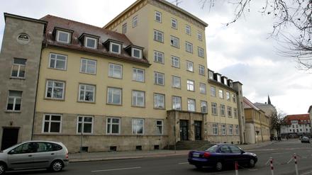 Polizeiwache in Dessau. 