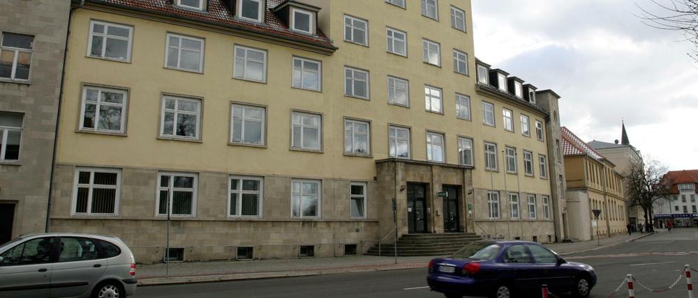 Polizeiwache in Dessau. 