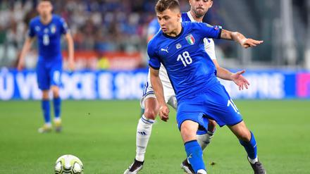 Schon bei den Großen. Nicolo Barella (vorne) war bereits für Italiens A-Nationalmannschaft im Einsatz.