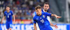 Schon bei den Großen. Nicolo Barella (vorne) war bereits für Italiens A-Nationalmannschaft im Einsatz.