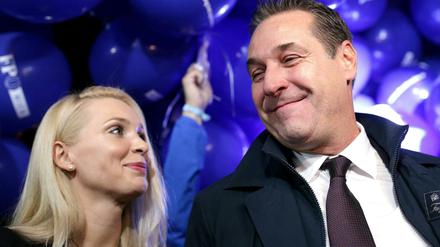 Ex-Vizekanzler Heinz-Christian Strache und seine Frau Philippa Strache (Archivbild).