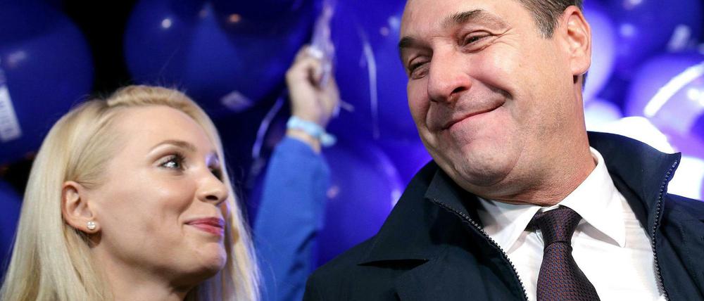 Ex-Vizekanzler Heinz-Christian Strache und seine Frau Philippa Strache (Archivbild).