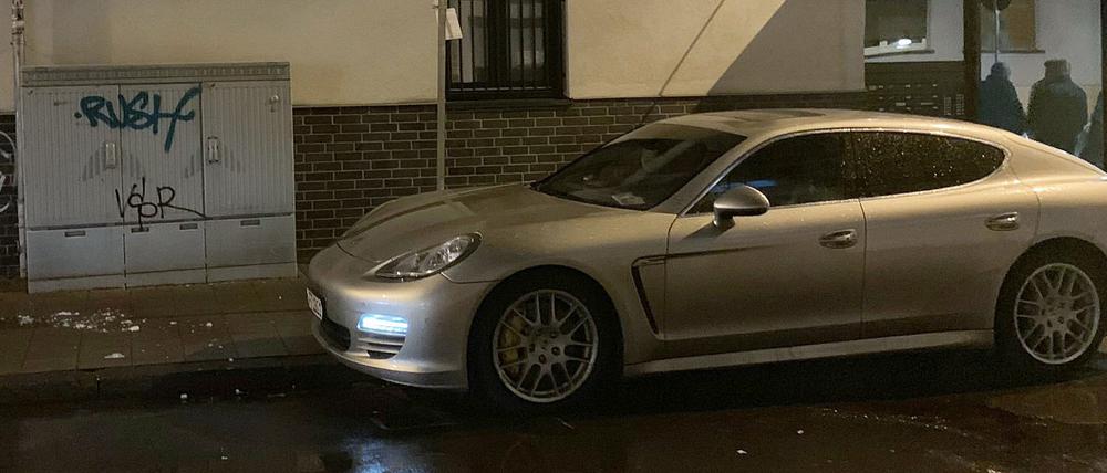 Die Frau wurde in diesem Porsche erschossen.