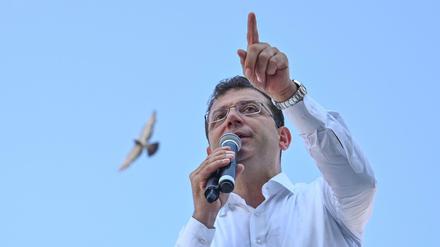 Ekrem Imamoglu, Kandidat der Opposition bei der Bürgermeisterwahl in Istanbul. 