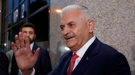 Binali Yildirim (AKP) am Sonntag in Istanbul.