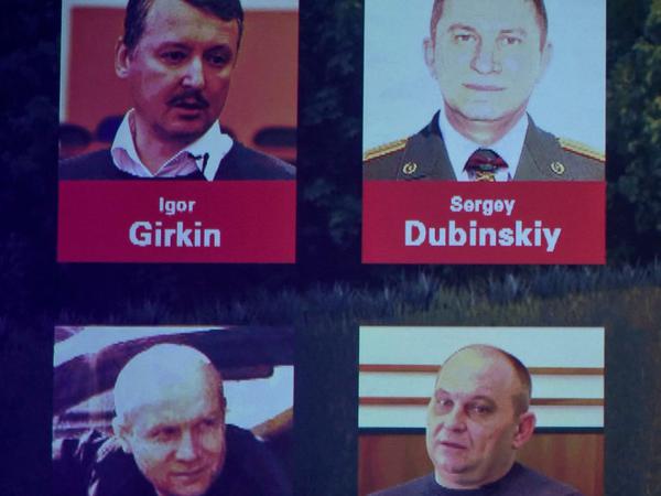 Gegen diese Männer werden im Fall des Abschusses der MH17 Haftbefehle ausgestellt.