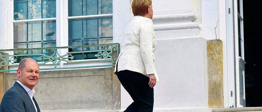 Bald wieder aufwärts? Olaf Scholz (SPD) hofft auf ein Ende des Handelsstreits zwischen China und den USA. 