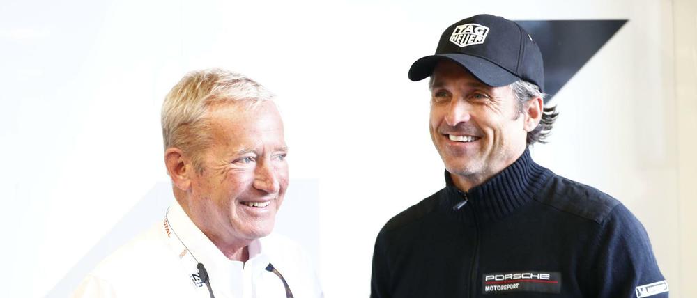 Hurley Haywood (links) und Patrick Dempsay zusammen in Le Mans.