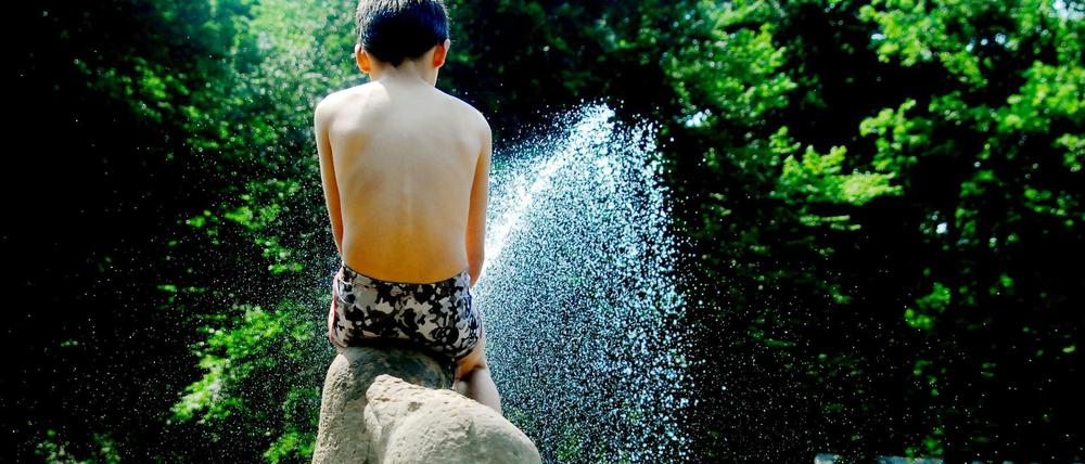 Die Kinderplansche im Plänterwald ist in heißen Sommern der perfekte Ort zum Entspannen und Abkühlen.