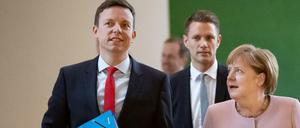 Tobias Hans und Angela Merkel Anfang Juni in Berlin