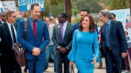 Der Handlungsspielraum wird enger. Selina Meyer (Julia Louis-Dreyfus) bekommt Wahlkampfhilfe von den Chinesen, ihr Ex-Mann hat Ermittlungen am Hals.