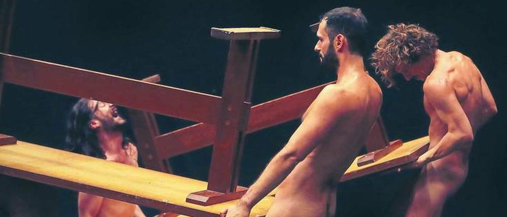 Radikal. Szene aus Angélica Liddells „The Scarlet Letter“.