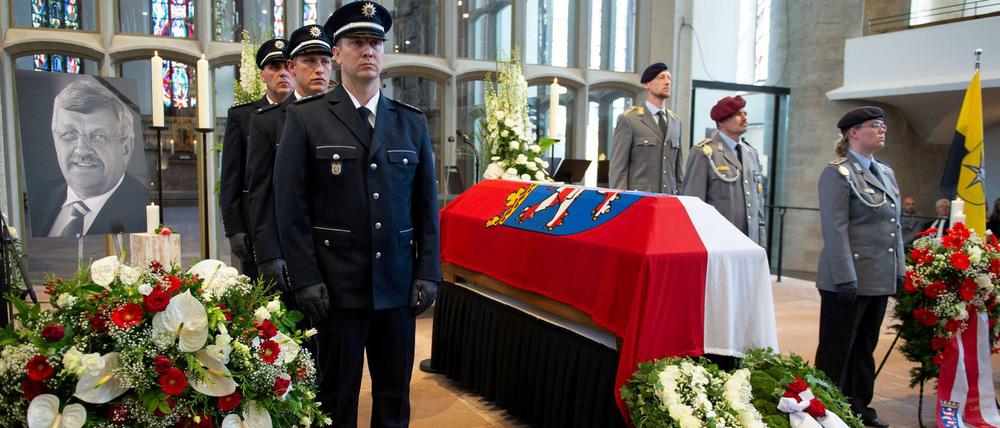 Die Beerdigung von Walter Lübcke.