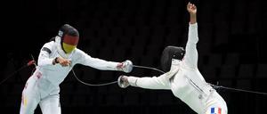 Treffer! Alexandra Ndolo (l) unterlag im Halbfinale gegen Caroline Vitalis.