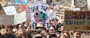 Fridays for Future-Demo in Berlin. 