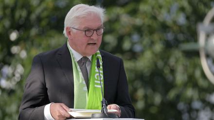 Bundespräsident Frank-Walter Steinmeier bei der Eröffnung des Kirchentages in Dortmund.