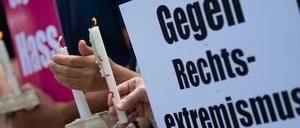 Mahnwache nach dem Mord an Walter Lübcke 