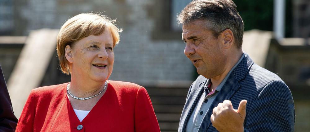 Trafen sich gestern in Goslar: Angela Merkel und Sigmar Gabriel.