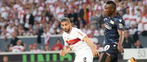 Bleibt ebenfalls eisern. Suleiman Abdullahi (r.), der beim Relegationsspiel in Stuttgart das so wichtige 1:1 erzielte.