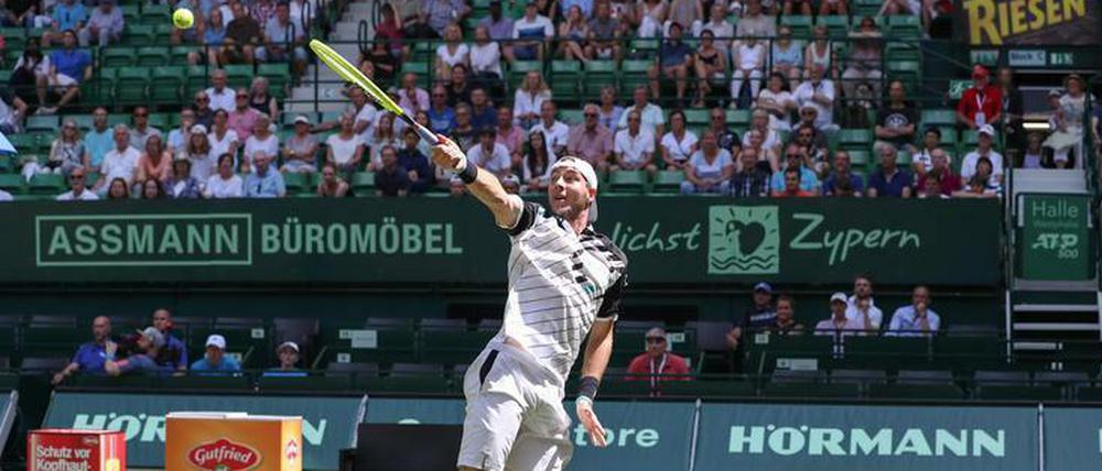 Jan-Lennard Struff macht auch auf Rasen in diesem Jahr eine gute Figur.