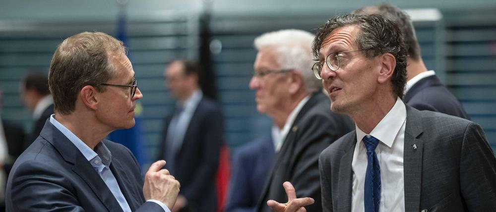 Seit April 2018 ist Christian Gaebler (rechts) Chef der Senatskanzlei von Michael Müller (links).