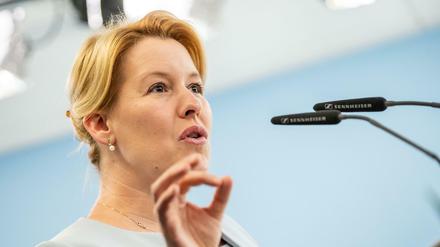 Franziska Giffey (SPD), Bundesfamilienministerin.